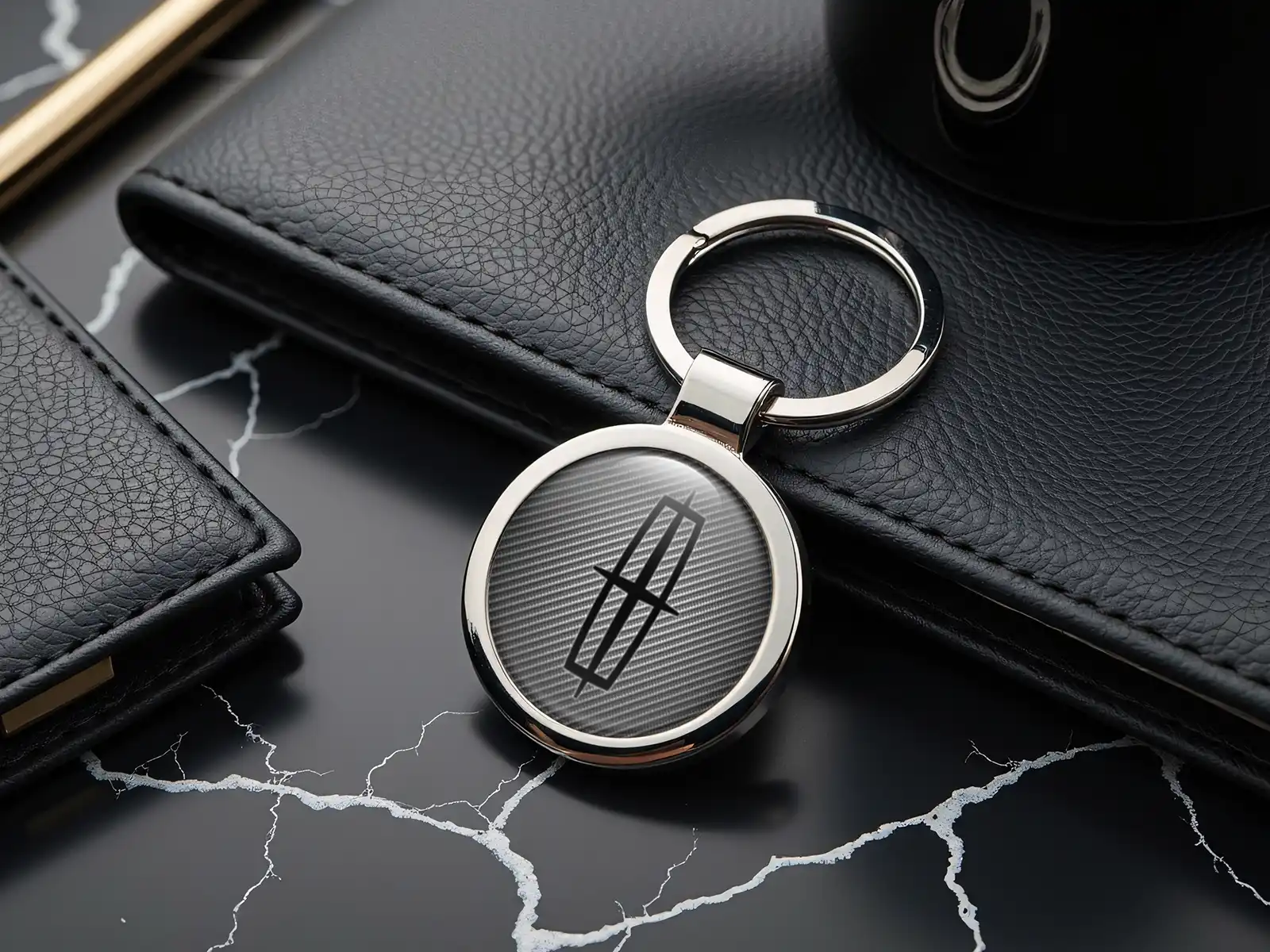 Lincoln Schlüsselhalter Stabil Metallisch Finish